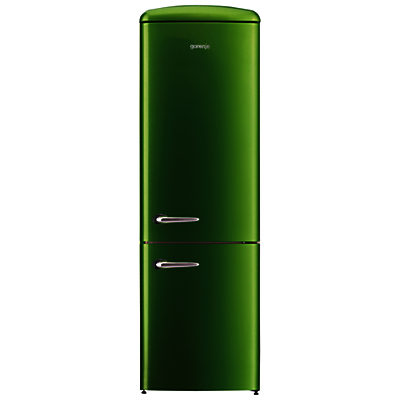 Gorenje ORK193 Freestanding Fridge Freezer, A+++ Energy Rating, Right-Hand Hinge, 60cm Wide Lime Green Gorenje ORK193 Freestanding Fridge Freezer, A+++ Energy Rating, Right-Hand Hinge, 60cm Wide Lime Green